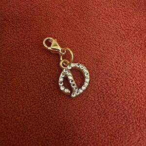 Swarovski Crystal and Gold Charm Pendant